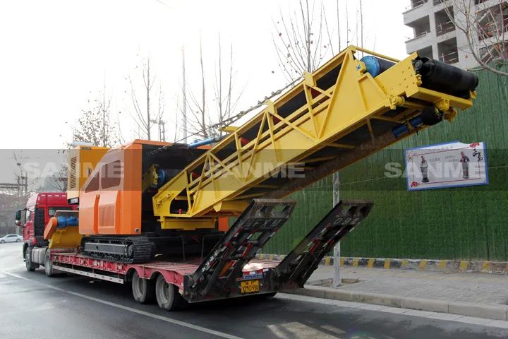 顛覆傳統(tǒng)裝車方式，山美履帶式取料機(jī)助您實(shí)現(xiàn)降本增效、節(jié)能減排！